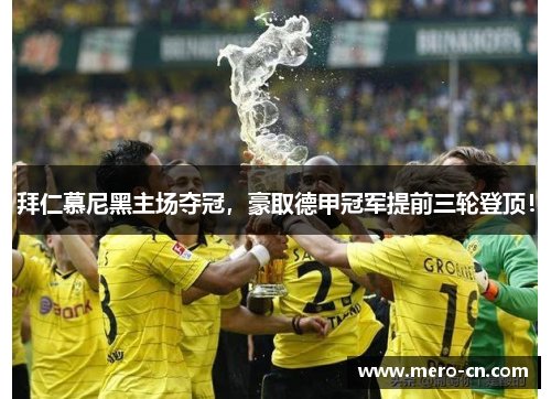 拜仁慕尼黑主场夺冠，豪取德甲冠军提前三轮登顶！